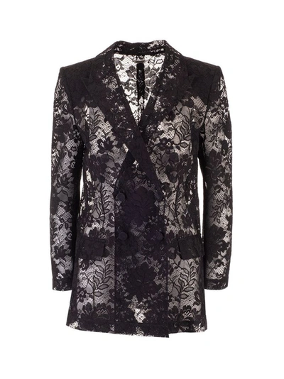 Shop Givenchy Women's Black Cotton Blazer
