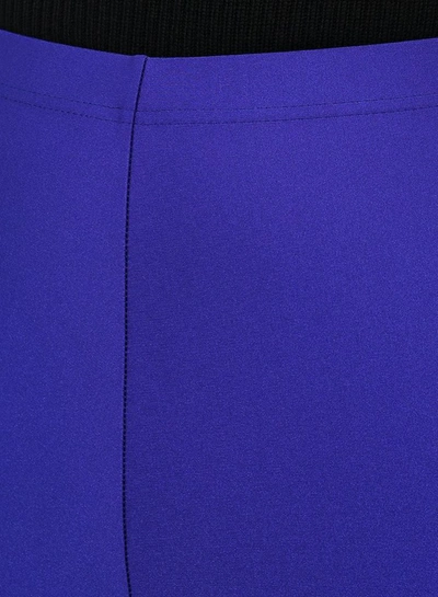 Shop Balenciaga Women's Blue Polyester Leggings