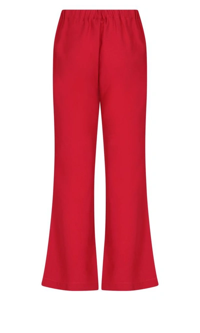 Shop Marni Women's Red Cotton Pants
