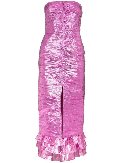 Shop Attico The  Women's Fuchsia Polyester Dress