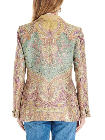 Shop Etro Women's Multicolor Cotton Blazer