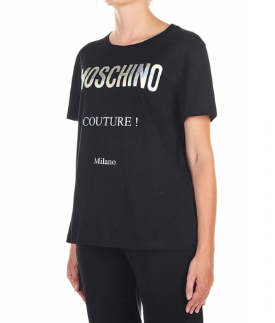 Shop Moschino Women's Black Cotton T-shirt