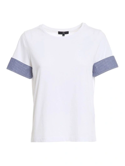 Shop Fay Women's White Cotton T-shirt