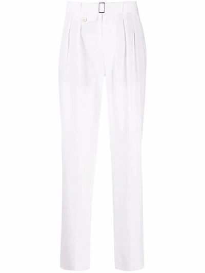 Shop Maison Margiela Women's White Cotton Pants