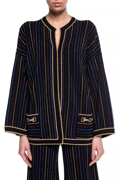 Shop Gucci Women's Black Wool Cardigan