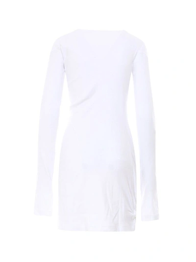 Shop Off-white Women's White Cotton Dress