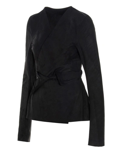 Shop Rick Owens Women's Black Other Materials Outerwear Jacket