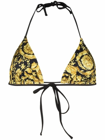 Shop Versace Women's Black Polyester Bikini