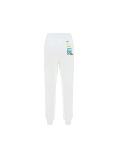 Shop Love Moschino Women's White Other Materials Pants