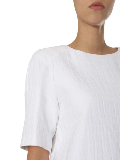 Shop Boutique Moschino Women's White Cotton Dress