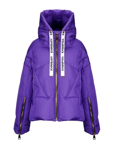 Shop Khrisjoy Women's Purple Polyester Down Jacket