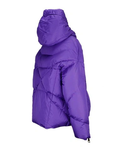 Shop Khrisjoy Women's Purple Polyester Down Jacket