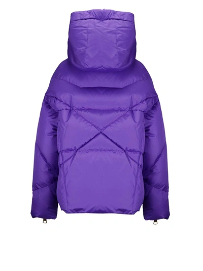 Shop Khrisjoy Women's Purple Polyester Down Jacket