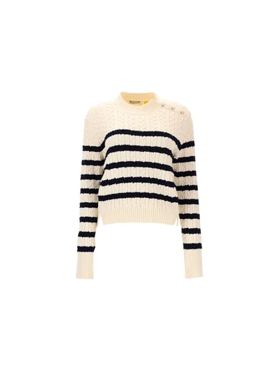 Shop Moncler Women's White Other Materials Sweater