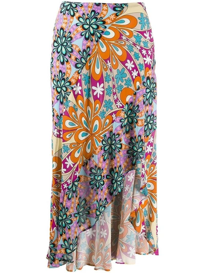 Shop Pinko Women's Multicolor Viscose Skirt