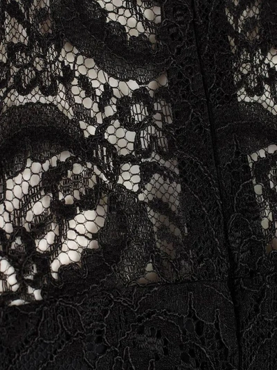 Vetements Double Lace Dress In Black