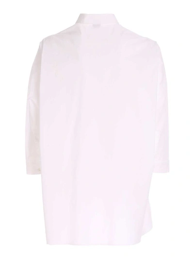 Shop Fay Women's White Cotton Shirt