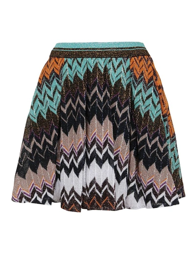 Shop Missoni Women's Multicolor Silk Skirt