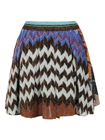 Shop Missoni Women's Multicolor Silk Skirt