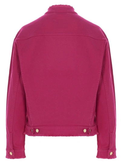 Shop Alexandre Vauthier Women's Fuchsia Outerwear Jacket