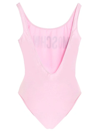 Shop Moschino Women's Pink Polyamide One-piece Suit