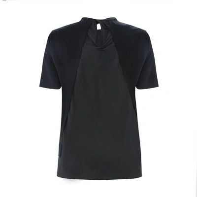 Shop Herno Women's Black Cotton T-shirt