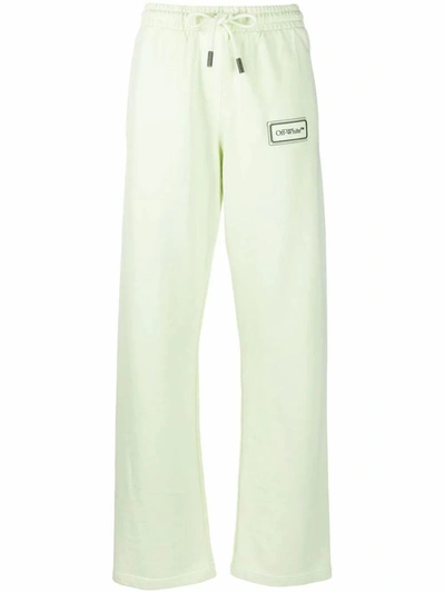 Shop Off-white Women's Green Cotton Joggers