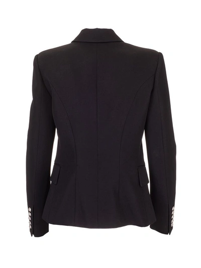 Shop Balmain Women's Black Wool Blazer