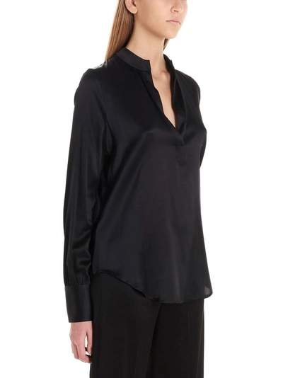 Shop Pinko Women's Black Silk Blouse