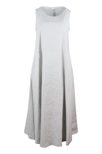 Shop Fabiana Filippi Women's Grey Linen Dress