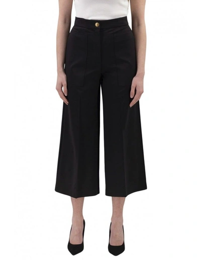 Shop Pinko Women's Black Cotton Pants