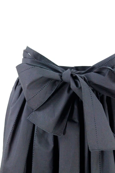 Shop Fabiana Filippi Women's Black Cotton Skirt