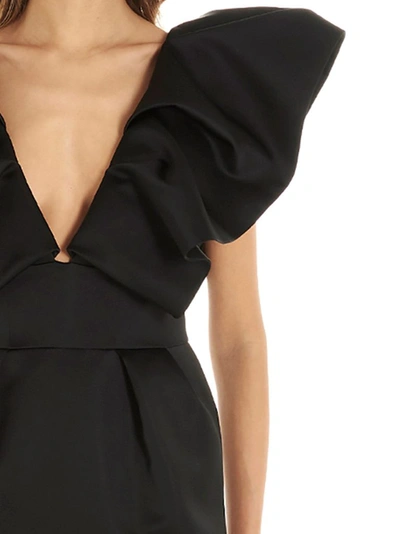 Shop Alexandre Vauthier Women's Black Polyester Dress