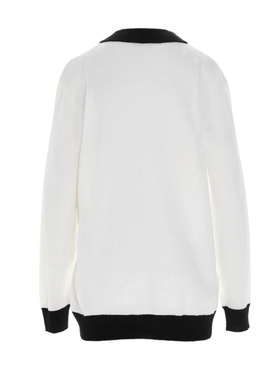 Shop Balmain Women's White Other Materials Sweater