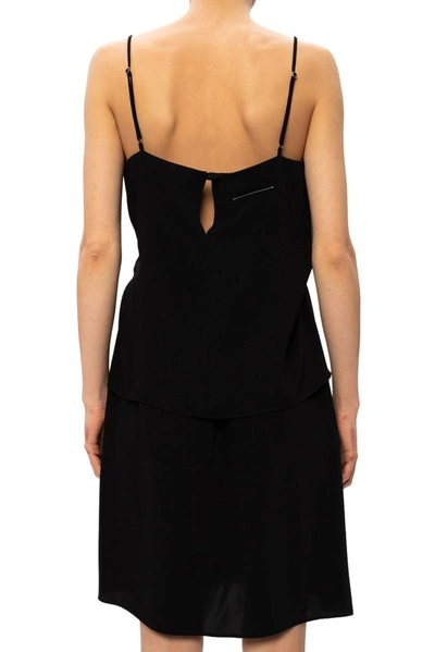 Shop Maison Margiela Women's Black Polyester Dress