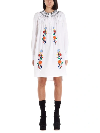 Shop Prada Women's White Cotton Dress