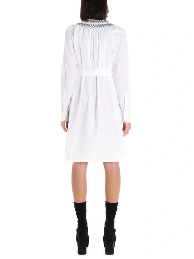 Shop Prada Women's White Cotton Dress