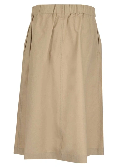 Shop Loewe Women's Beige Cotton Skirt