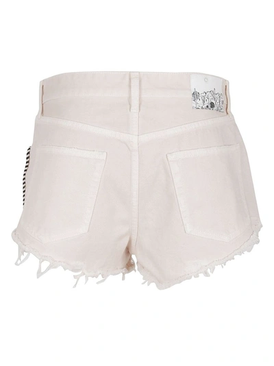 Shop Alanui Women's White Cotton Shorts