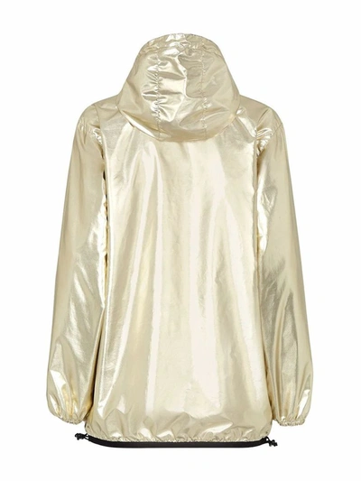 Shop Fendi Women's Gold Polyester Outerwear Jacket
