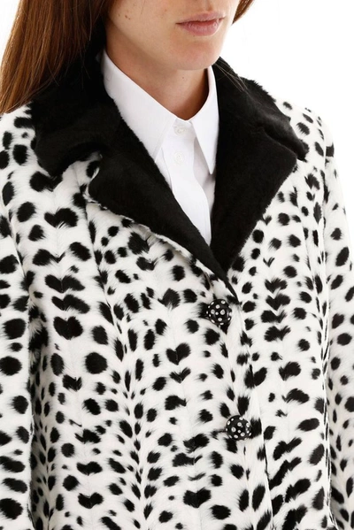 Shop Miu Miu Women's White Modal Coat