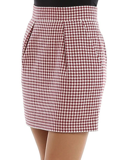 Shop Alexandre Vauthier Women's Red Cotton Skirt