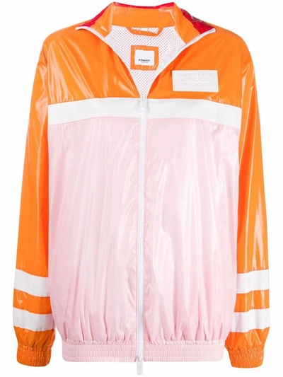 Shop Burberry Women's Orange Polyamide Jacket