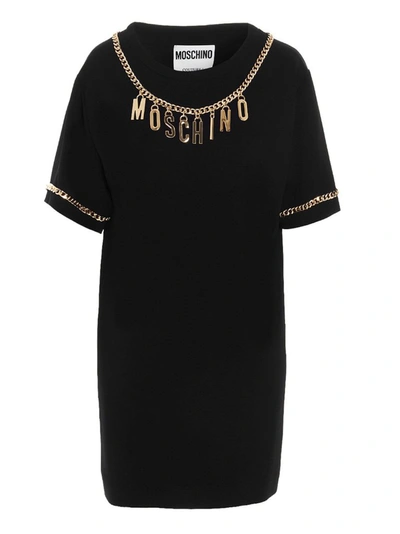Shop Moschino Women's Black Other Materials Dress