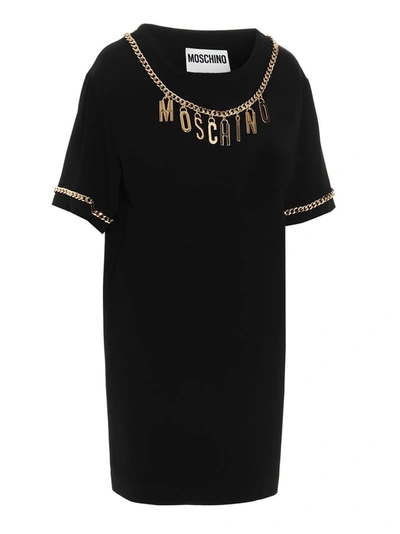 Shop Moschino Women's Black Other Materials Dress