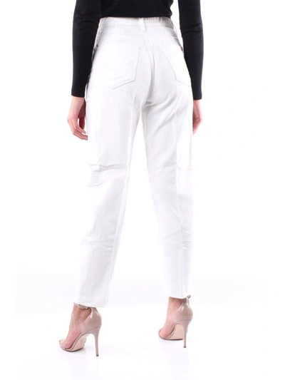 Shop Jacob Cohen Women's White Cotton Jeans