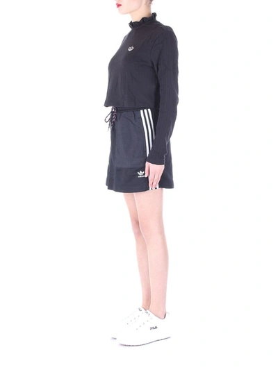 Shop Adidas Originals Adidas Women's Black Cotton Skirt