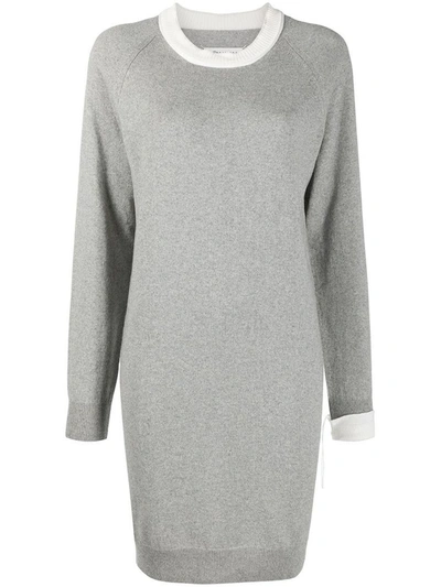 Shop Maison Margiela Women's Grey Cotton Dress