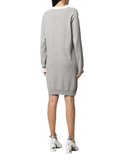 Shop Maison Margiela Women's Grey Cotton Dress