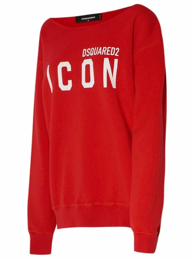 Shop Dsquared2 Women's Red Cotton Sweater